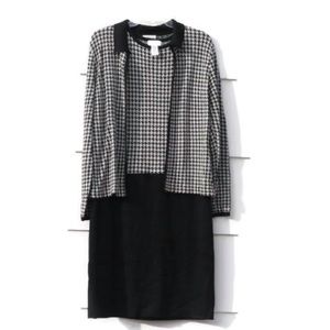Liz Claiborne Dresses 2 Piece Dress & Blazer Houndstooth